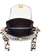 Women's fashion rivet shoulder mobile phone bag pearl chain messenger bag
