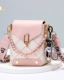 Bags Summer Women's Bags Crossbody Bags Soft Leather Wild Axillary Bag Chain Bar Buckle Bag Shoulder Bag